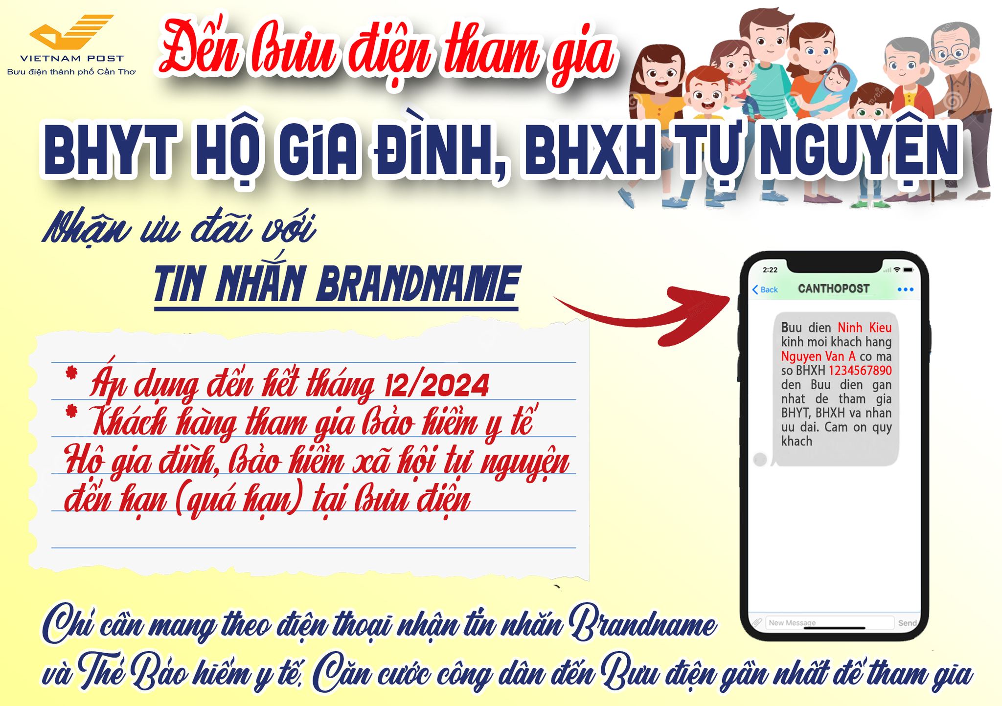 Chương trình tri ân khách hàng tham gia BHYT Hộ Gia Đình BHXH tự nguyện